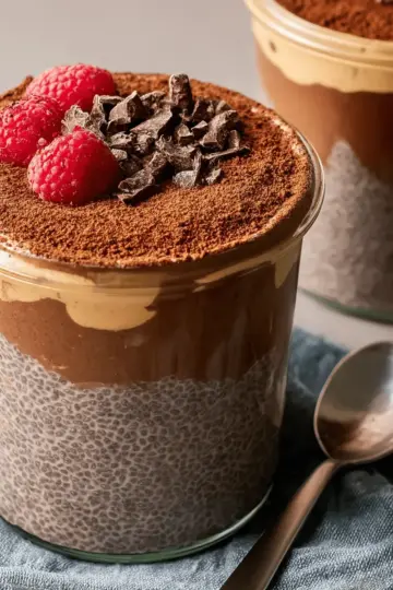 High-Protein Peanut Butter & Chocolate Chia Pudding