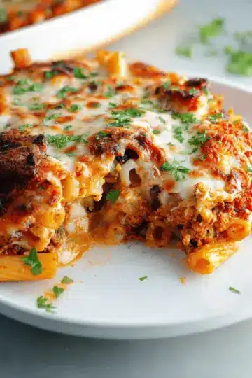 Meatless Baked Ziti with Vegetables