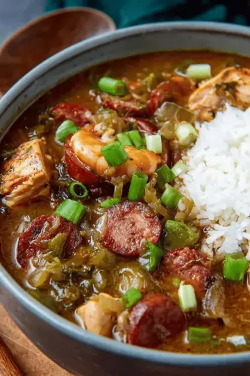 Cajun Gumbo With Chicken and Andouille Sausage Recipe