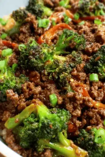 Ground Beef and Broccoli