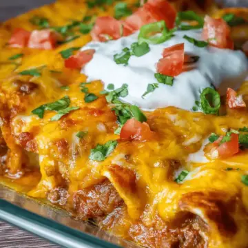 Easy Cheesy Ground Beef Enchiladas