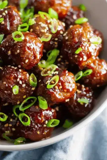 Asian Crockpot Meatballs