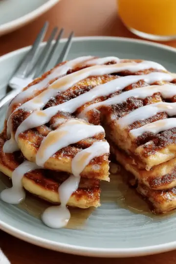 Cinnamon Roll Pancakes