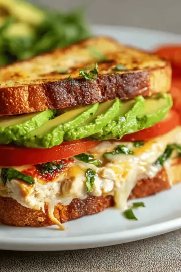 Chipotle Chicken Avocado Melt