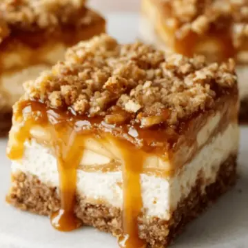 Caramel Apple Cheesecake Bars