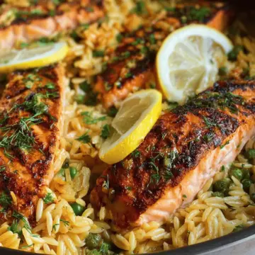 One-pan Lemon Orzo and Salmon