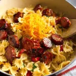 One Pot Creamy Cajun Sausage Pasta