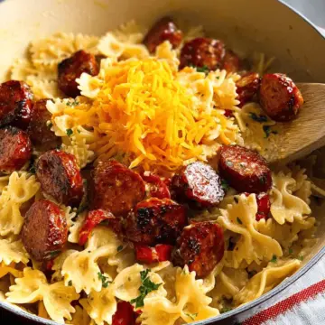 One Pot Creamy Cajun Sausage Pasta
