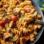 Lighter Creamy Cajun Chicken Pasta.