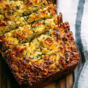 Cheesy Zucchini Bread (Quick Bread)