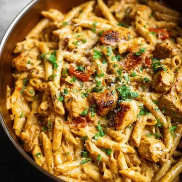 One Pot Creamy Cajun Chicken Pasta