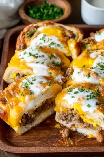 Sausage Egg and Cheese Breakfast Rolls