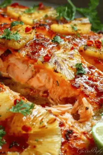 Baked Pineapple Salmon
