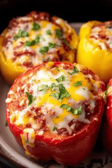 The Easiest Crockpot Stuffed Peppers