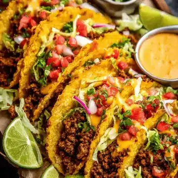 Crispy Beef Tacos (Baked Not Fried!)