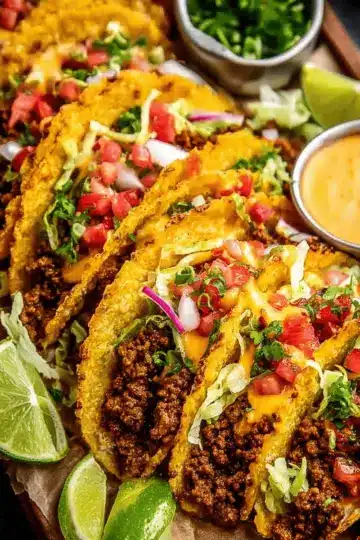 Crispy Beef Tacos (Baked Not Fried!)