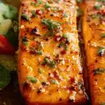 Spicy Salmon with Honey Butter Sauce