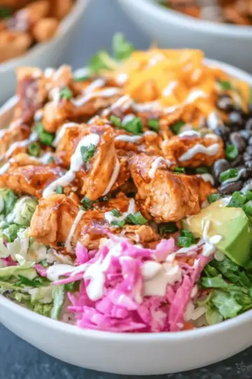 Honey BBQ Chicken Bowls