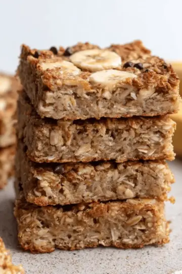 3 Ingredient Healthy Banana Oatmeal Bars