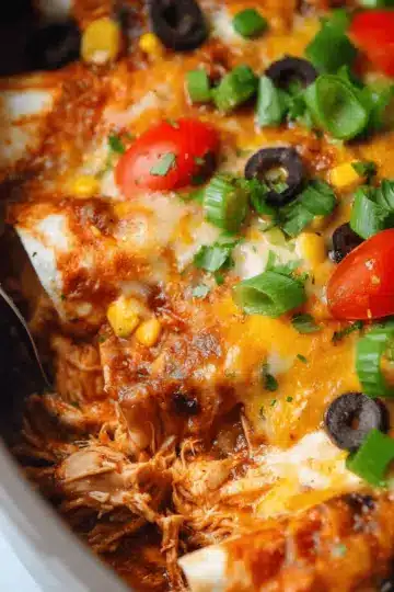 Chicken Enchiladas {Slow Cooker Recipe}