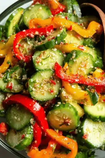 Cucumber and Bell Pepper Salad