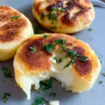 Cheese Stuffed Potato Cakes (2 Ingredients)