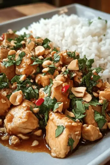 Irresistible Thai Peanut Chicken: A Flavor Explosion You Can’t Resist