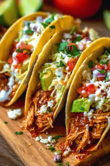 Crock Pot Chicken Tacos