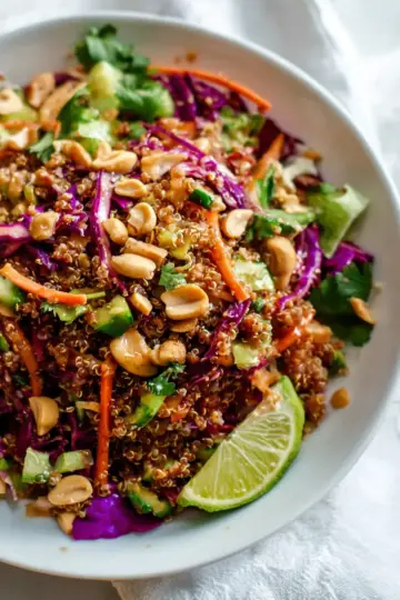 Crunchy Thai Peanut & Quinoa Salad