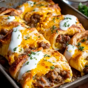 Sausage Egg and Cheese Breakfast Rolls