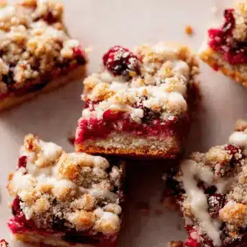 Cranberry Crumble Pie Bars