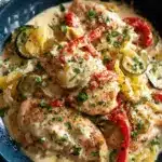 Creamy Pepperoncini Chicken Skillet