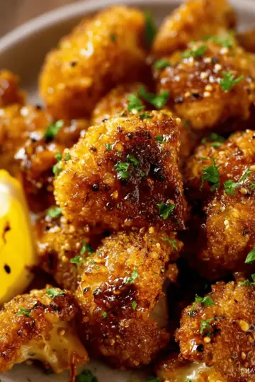 Lemon Pepper Cauliflower Wings (Vegan)