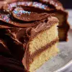 French Butter Cake with Old Fashioned Fudge Frosting