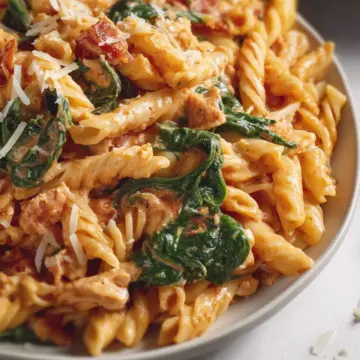 Creamy Tomato and Spinach Pasta