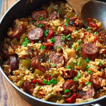 Cajun Sausage and Rice Skillet