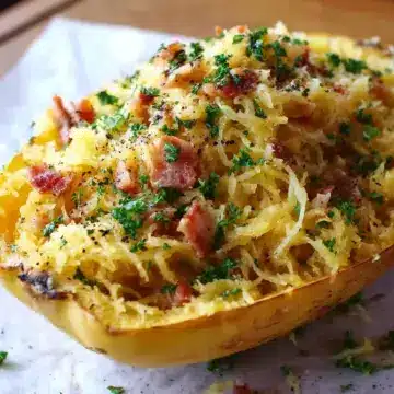 Keto Spaghetti Squash Carbonara