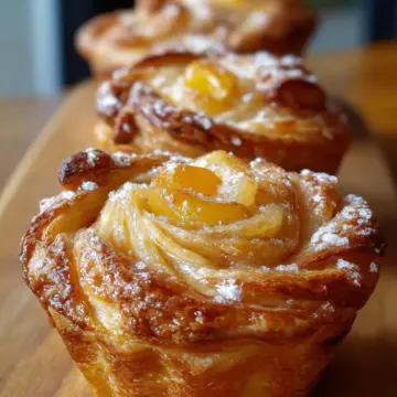 Peach Pie Cruffins