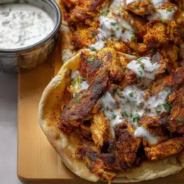 Chicken Shawarma with Garlic White Sauce