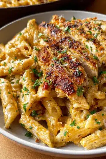 Garlic Parmesan Chicken and Pasta (One-Pan)