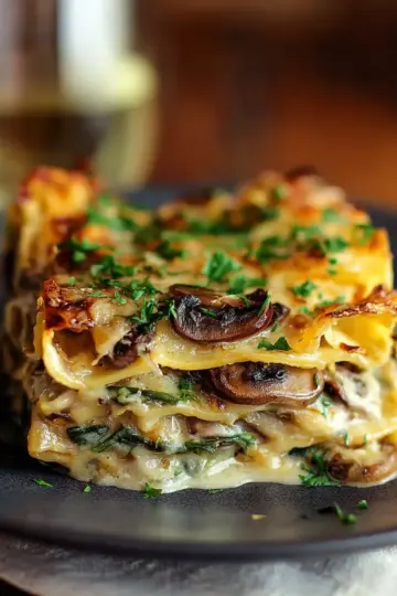 Mushroom Spinach Lasagna