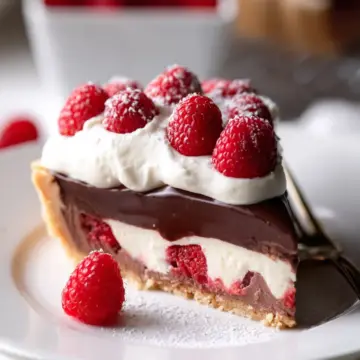 Chocolate Raspberry Cream Pie