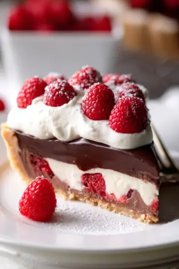 Chocolate Raspberry Cream Pie