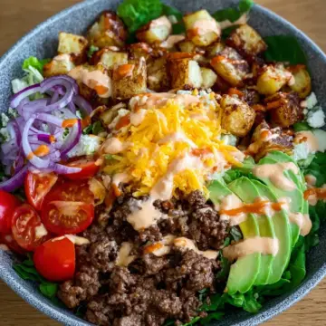 Loaded Burger Bowls