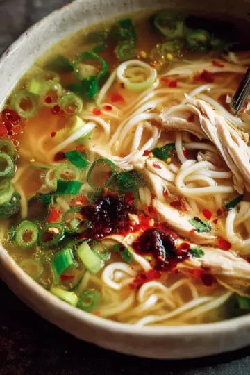Ginger Garlic Chicken Noodle Soup