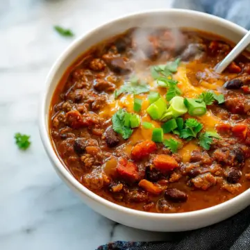 Homemade Vegetarian Chili