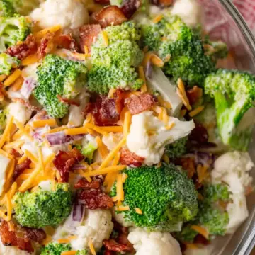 Broccoli Cauliflower Salad