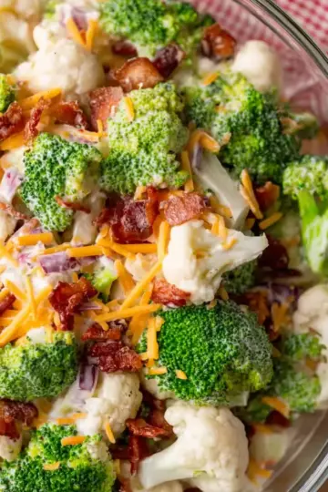 Broccoli Cauliflower Salad