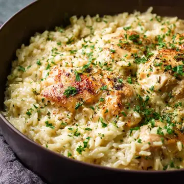 Creamy Parmesan One Pot Chicken and Rice