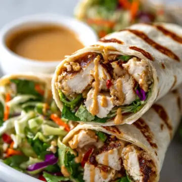 Peanut Chicken Wrap Recipe